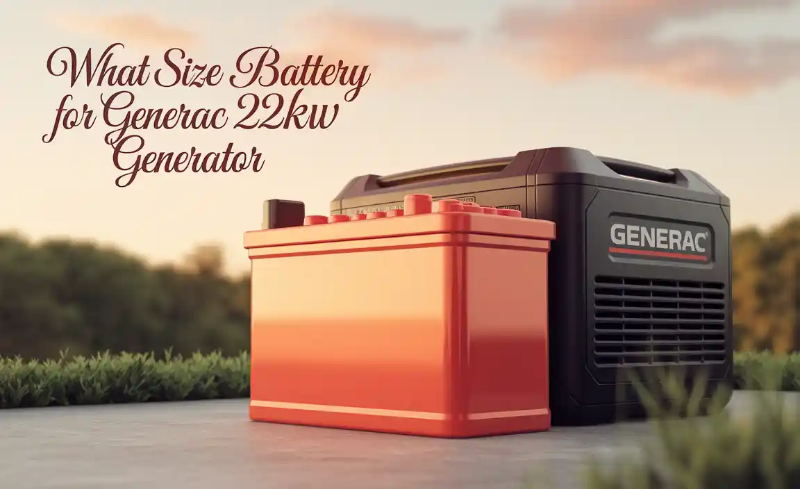 What Size Battery For Generac 22Kw Generator