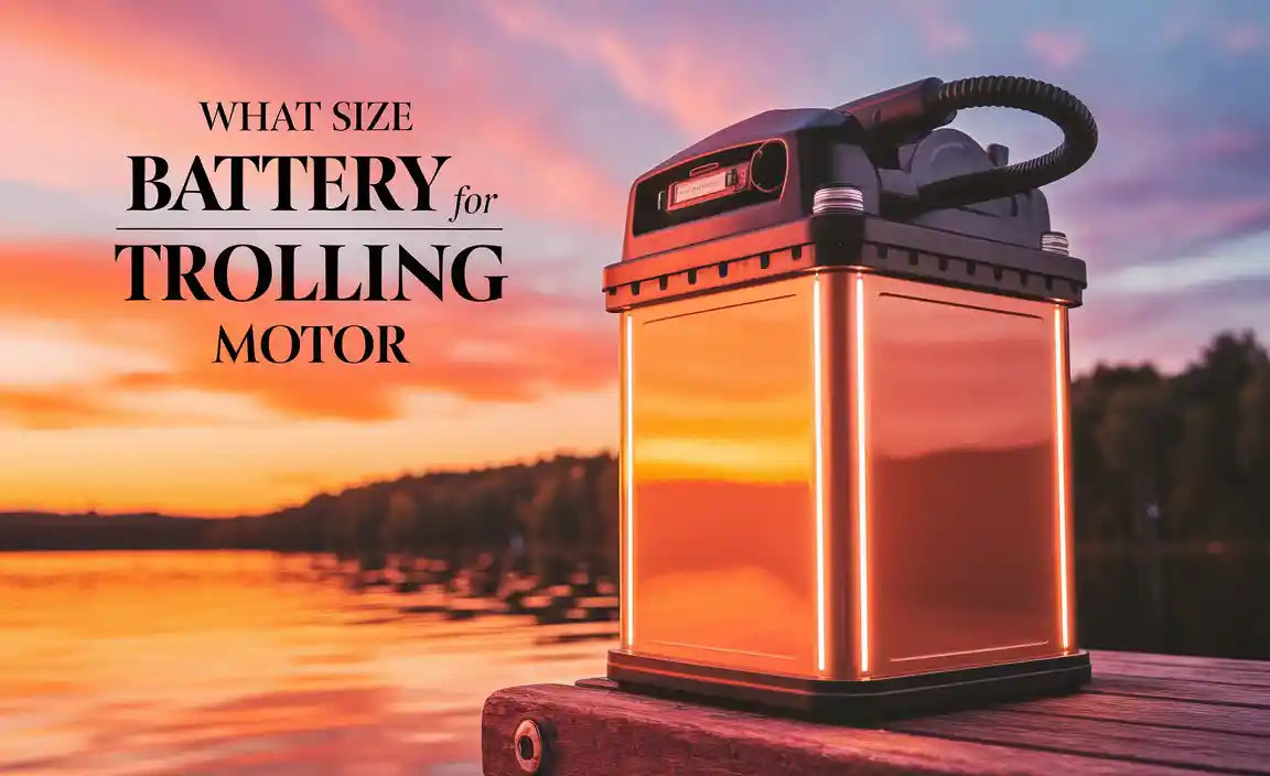 What Size Battery For Trolling Motor