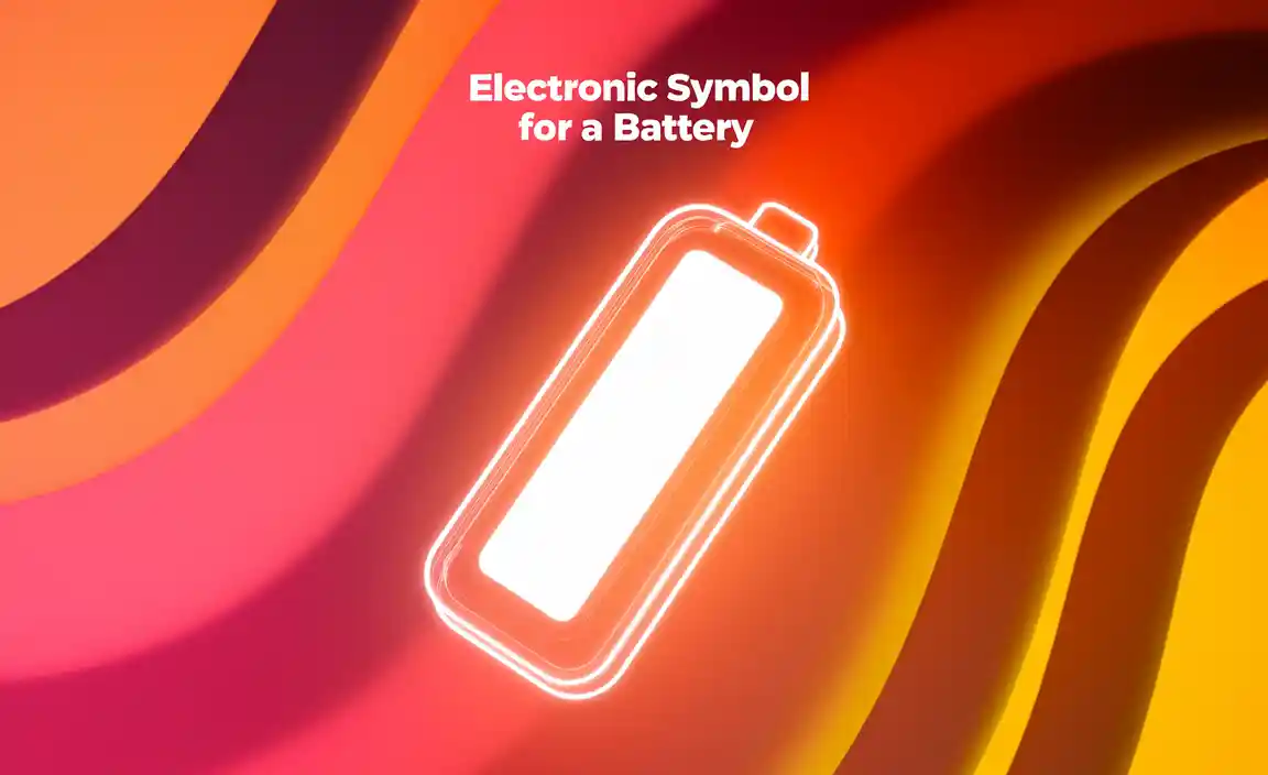 What is the Electronic Symbol for a Battery
