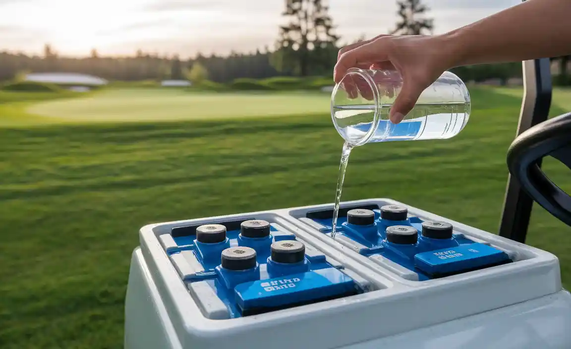 When to Add Distilled Water to Golf Cart Batteries