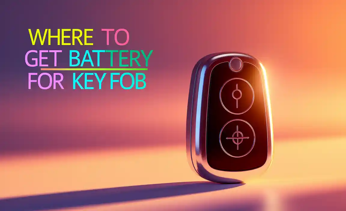 Where To Get Battery For Key Fob