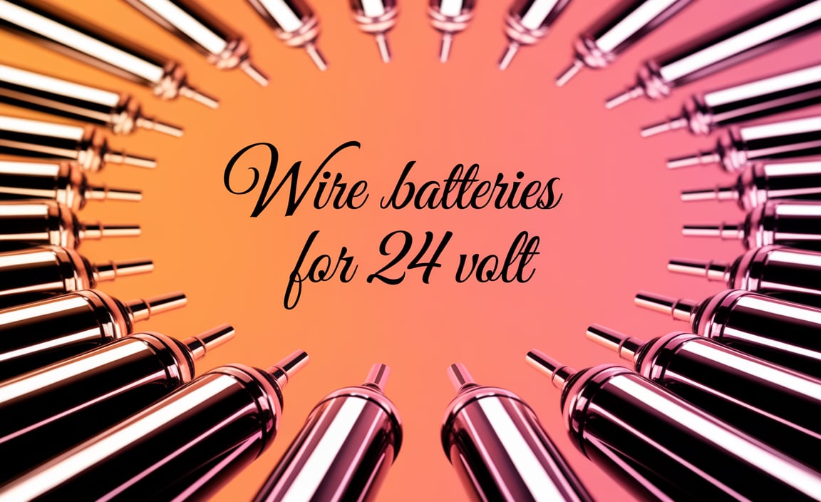 Wire Batteries For 24 Volt