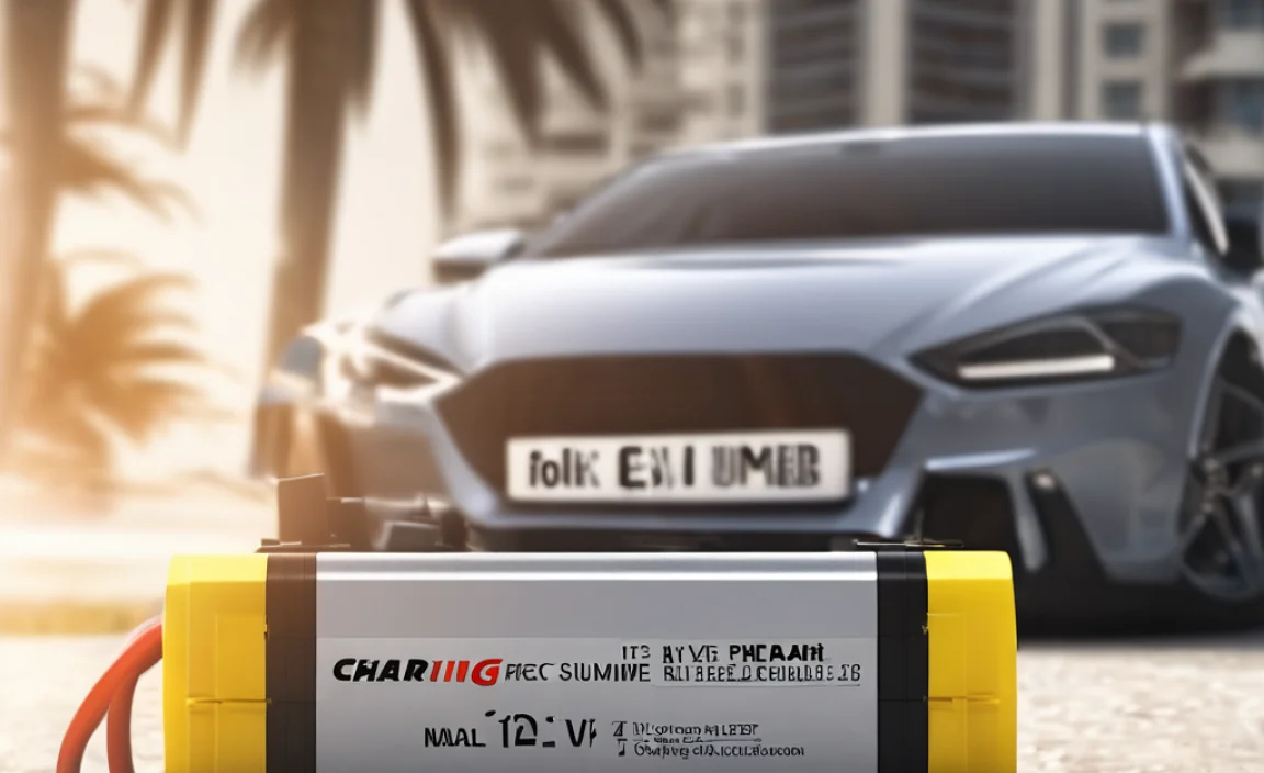 charging 12v car battery for summer in dubai