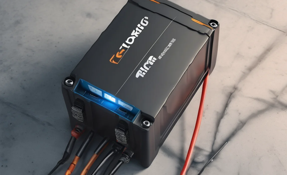 What is charging 12v car battery for electric cars nearby?