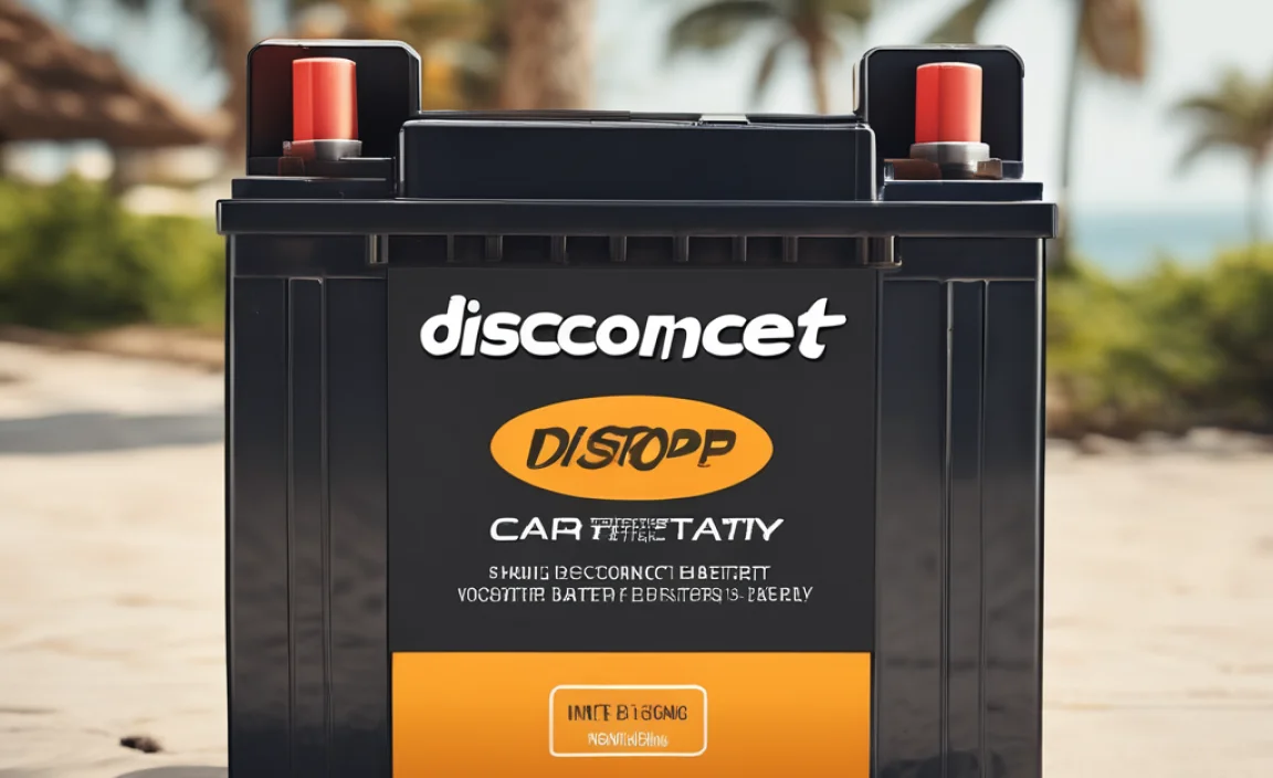 disconnect car battery for vacation