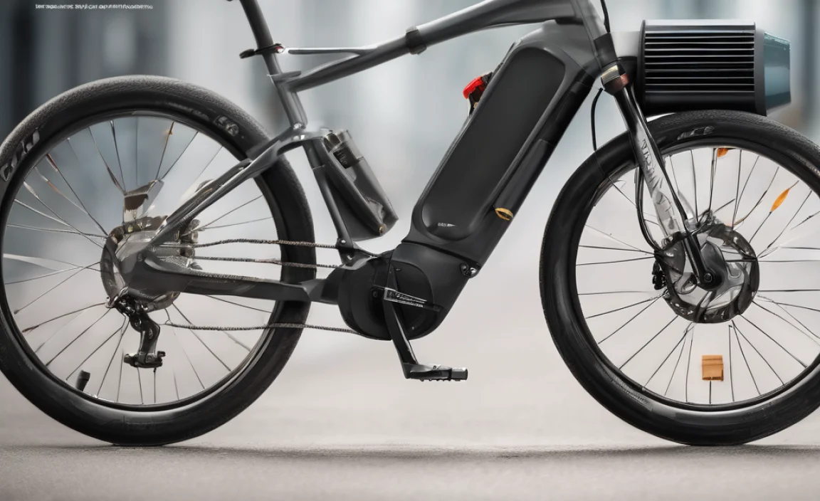 electric motor for bicycle with battery