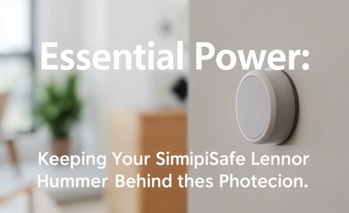 Battery for SimpliSafe Motion Sensor: Essential Power - PowerUpTips