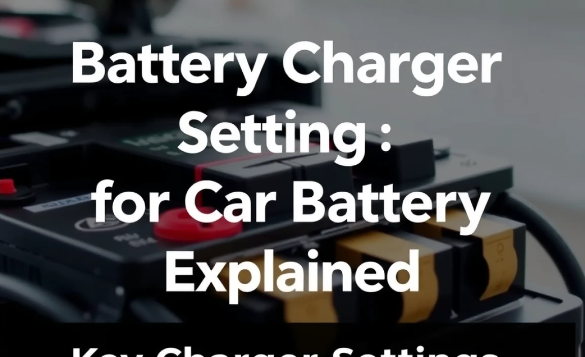 Battery Charger Setting for Car Battery: Essential Guide - PowerUpTips